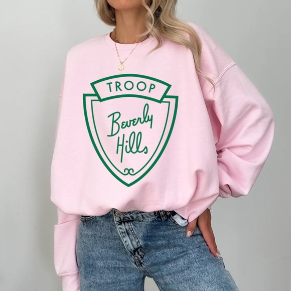 Troop Beverly Hills Tops - Troop Beverly Hills Pink Sweatshirt **No size label see measurements for a fit